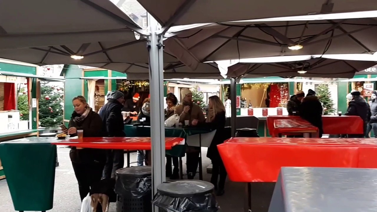 Le marché gourmand au marché de Noël 2018 de Colmar : ambiance