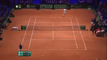 Finale - Cilic domine Tsonga pour le deuxième match