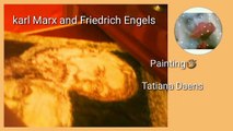 Painting-Karl Marx and Friedrich Engels