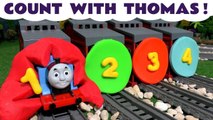 Learn Numbers by Counting with Thomas and Friends, Game with 1-10 Play Doh Numbers Guess the Engine - A Fun Toy Story Challenge For Kids