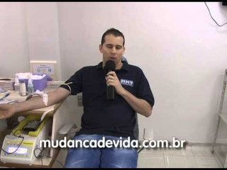 Bruno Pedroso - Doação de sangue em São Paulo/SP