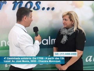 Dia 17/09 - Quarta Caminhada Solidária com Testemunho de Vida de Bispa Cléo