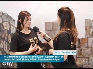 Dia 17/09 - Quarta Caminhada Solidária com Testemunho de Vida de Bispa Cléo