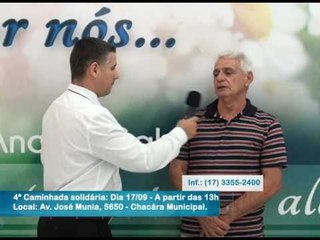 Dia 17/09 - Quarta Caminhada Solidária com Testemunho de Vida de Bispa Cléo