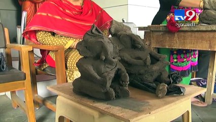 School teaching students to make "Eco Friendly Ganesh", Junagadh- Tv9 Gujarati