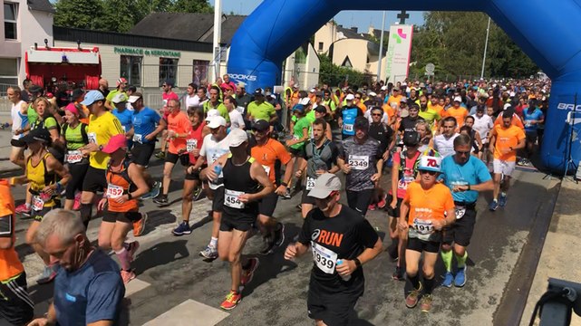 Départ du 44e semi-marathon Auray-Vannes, 1ère partie