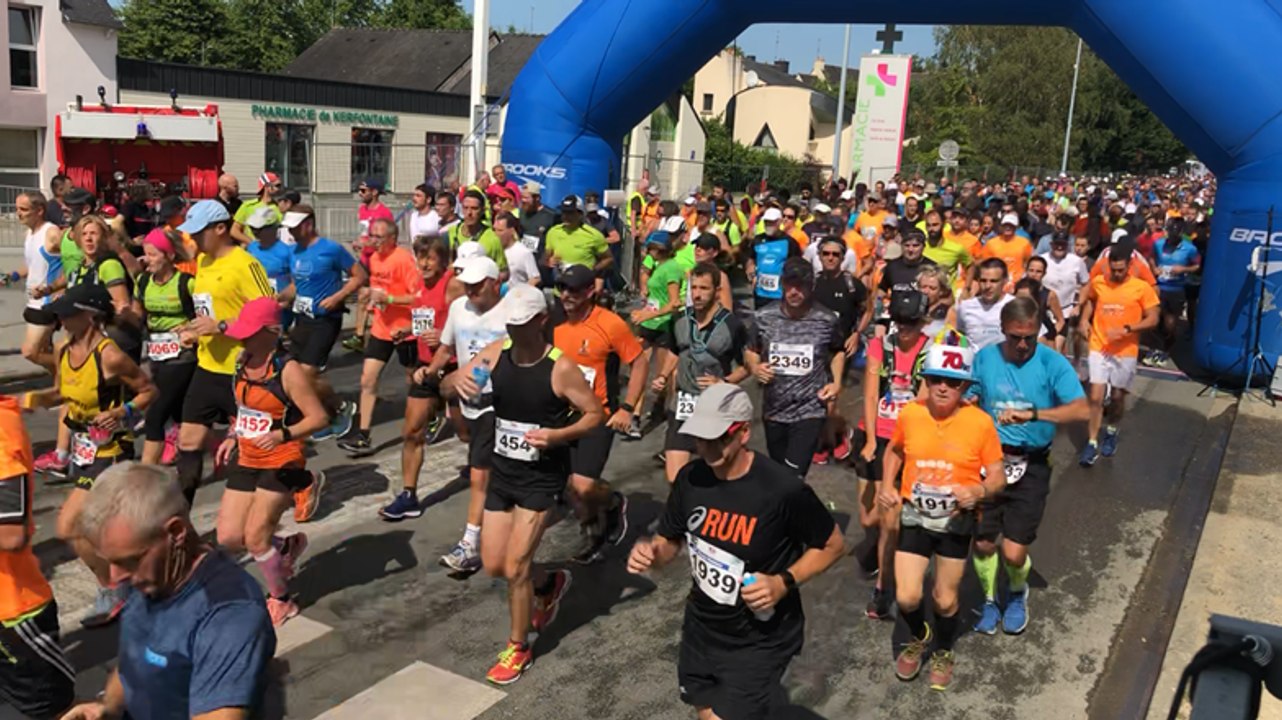 Départ du 44e semi-marathon Auray-Vannes, 1ère partie