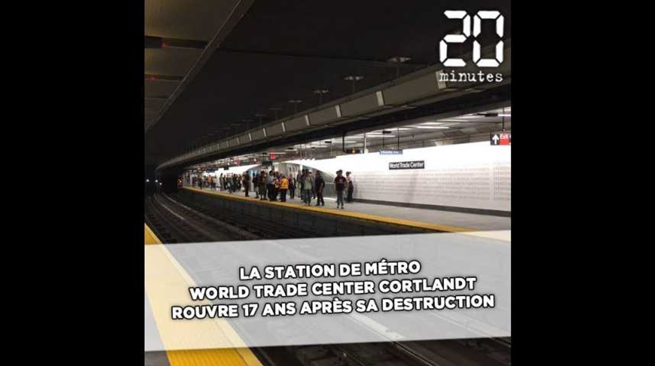 La station de métro World Trade Center Cortlandt rouvre 17 ans après sa destruction