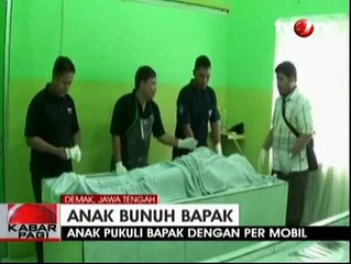 Seorang Anak Bunuh Ayah Kandungnya Dengan Per Mobil