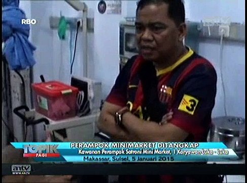 Komplotan Perampok Satroni Minimarket, 1 Karyawan Luka-luka