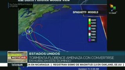 Amenaza tormenta Florence convertirse en huracán este domingo