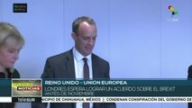 Reino Unido espera lograr un acuerdo sobre Brexit antes de noviembre