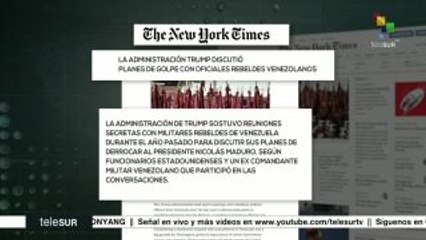 NYT: Gob. de Trump habría participado en planes golpistas contra Vzla.