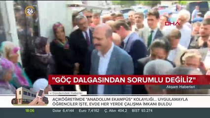 "Göç dalgasından sorumlu değiliz"