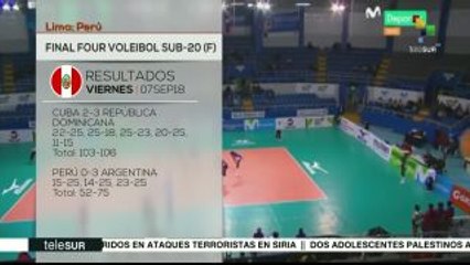 Argentina avanza hacia final del femenil Four Voleibol Sub-20
