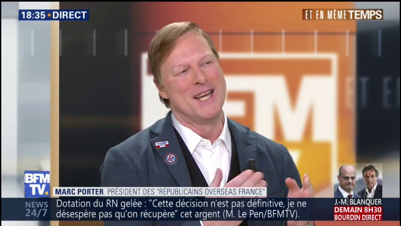 "C'est beaucoup plus calme dans la Maison Blanche qu'à l'extérieur", dit le président des Républicains Oveseas France