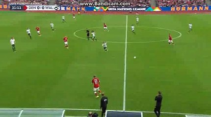 Eriksen  Denmark 1 - 0 Wales.09.09.2018