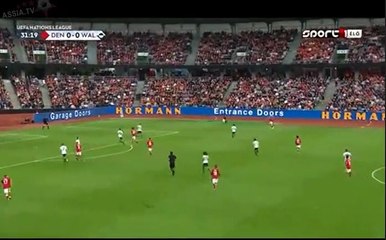 Christian Eriksen Goal HD - Denmark	1-0	Wales 09.09.2018