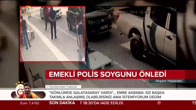 Emekli polis memuru soygunu önledi