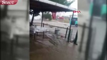 Büyükçekmece'de caddeler sular altında kaldı