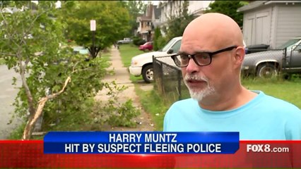 Family Narrowly Avoids Injury When Suspect Leading Police Chase Hits Them