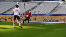 Equipe de France : Entrainement spécifique à J-1 avec les gardiens de but des Bleus I FFF 2018