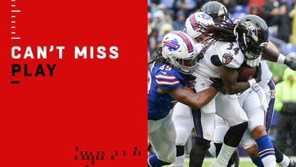 Can't-Miss Play: Alex Collins bulls over Bills defenders on TD