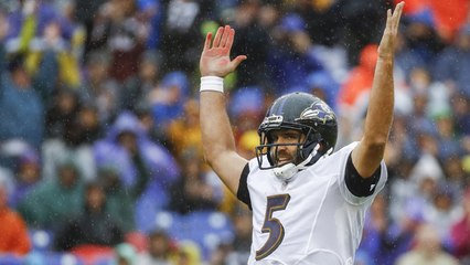 Joe Flacco gets ball through window to John Brown for TD