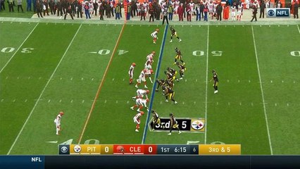 Roethlisberger tosses 27-yard dime to Smith-Schuster