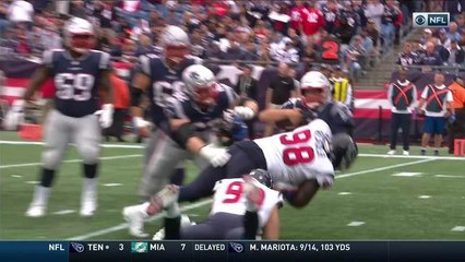 J.J. Watt gets great jump to help sack Tom Brady