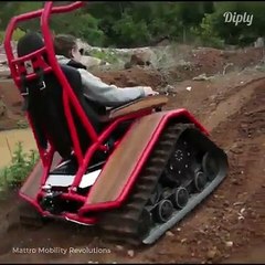 This electric tank is an off-road wheelchair! Credit: Mattro Mobility Revolutions & Der Ziesel