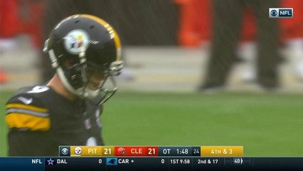 Chris Boswell's would-be game-winning FG goes wide