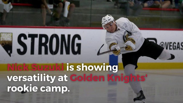 Nick Suzuki shows off versatility at Golden Knights' rookie camp