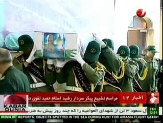 Iran Makamkan Jenderal Hamid Taqavi yang Tewas Melawan ISIS