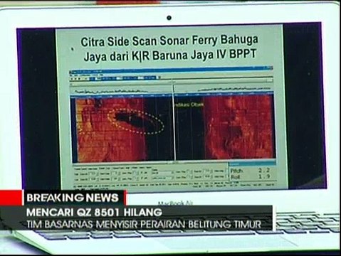 Pencarian QZ8501 Gunakan Sistem Sonar