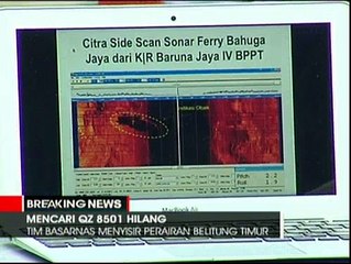 Pencarian QZ8501 Gunakan Sistem Sonar