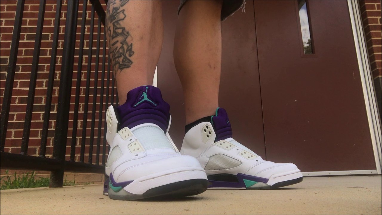 AIR JORDAN 5 GRAPE WILL SMITH FRESH PRINCE STYLE RETRO ON FEET - video  Dailymotion