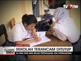 Belum Perpanjang Izin Operasional, 35 SMA dan SMK di Jakut Terancam Ditutup