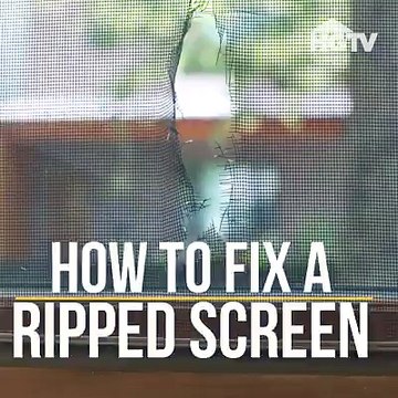 Let in the breeze (but keep bugs out!) when you repair a damaged screen. Find more How to House tips on our site >>
