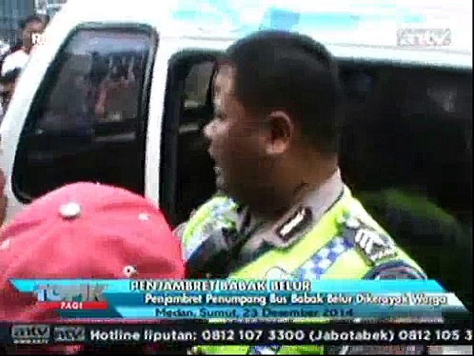 Penjambret Penumpang Bus Babak Belur Dikeroyok Warga