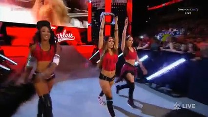 WWE Becky Lynch, Charlotte vs Nikki Bella, Alicia Fox show