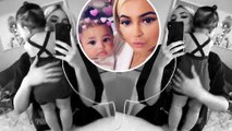 Kylie Jenner's  daughter Stormi, seven months, stands up in sweet Instagram clip