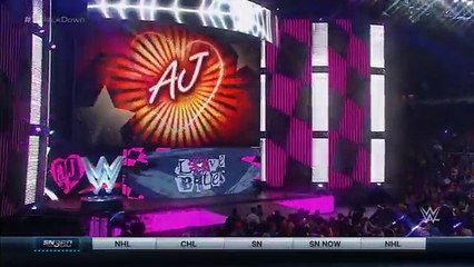 WWE  AJ Lee and Paige vs Summer Rae and Cameron show