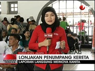 Lonjakan Penumpang Mulai Terlihat di Stasiun Senen