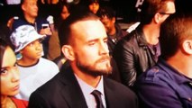 CM Punk and AJ Lee at UFC 182