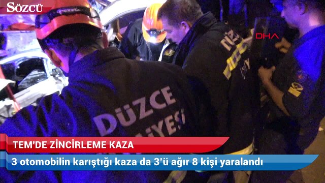 TEM’de zincirleme kaza
