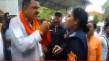 BJP MLA Rajkumar Thukral Abuses Police Woman in Rudrapur, Video Viral | Oneindia News