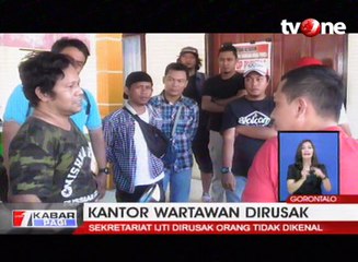 Kantor Wartawan di Gorontalo Dirusak Orang Tidak Dikenal
