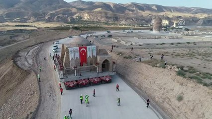 Ilısu Barajı'ndanki Tarihi Yapıların Taşınma Süreci - Drone
