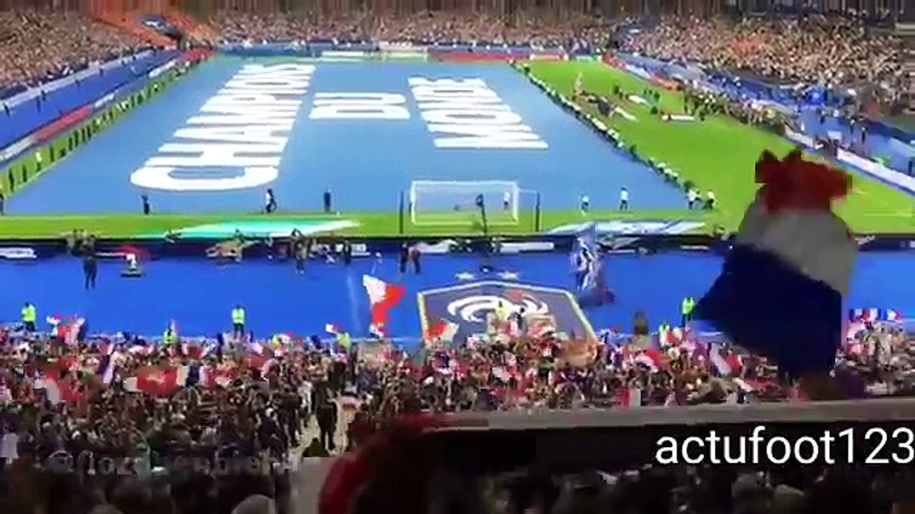 Le show de Kante, Pogba, Umtiti, Matuidi et présentation du trophée